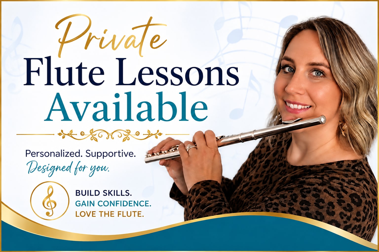 Private Flute Lessons Available with Kathleen Rainey — personalized, supportive, designed for you. Build skills, gain confidence, love the flute.